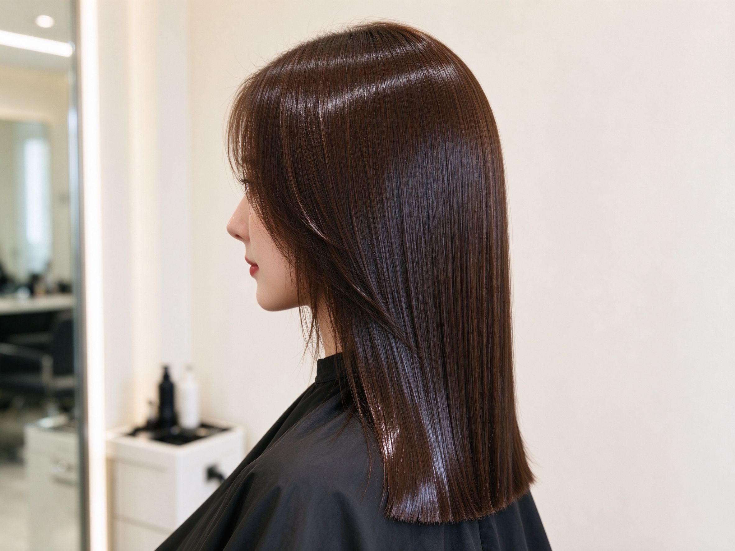 Glossy straight finish